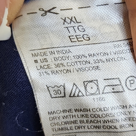 Old Navy Navy Blue relaxed fit blouse size XXL - Picture 9 of 11